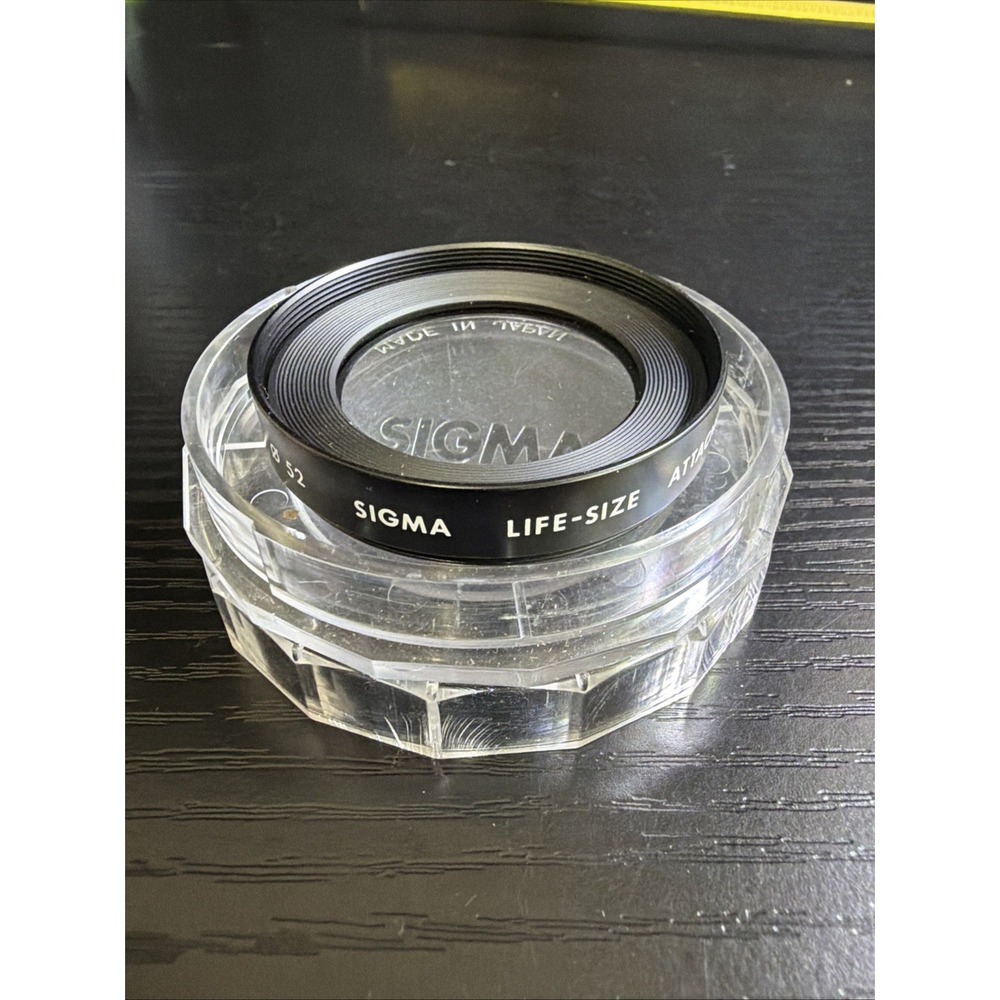 SIGMA MACRO CLOSE-UP 52MM LIFE-SIZE FILTER GENUINE LENS SCREW W/ KEEPER 39-2